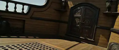 Pirate captain spots rival ship on the horizon, 4-cut video