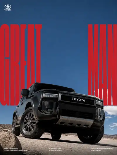Toyota Low-Angle Automotive Advertising Poster