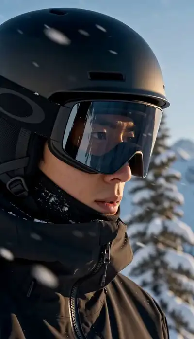 Cinematic Snowboarding Avalanche Chase Video Prompt