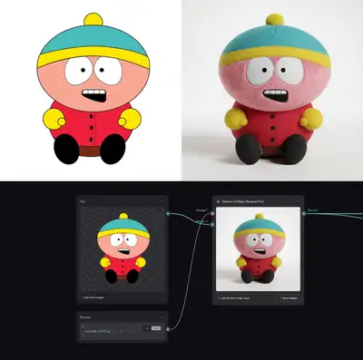 Flat-to-Physical Render Prompt