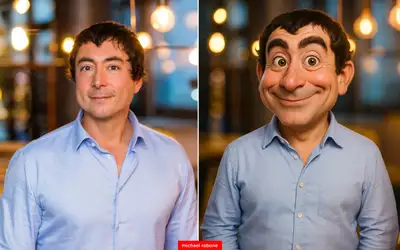 3D Caricature Photo Transformation Prompt