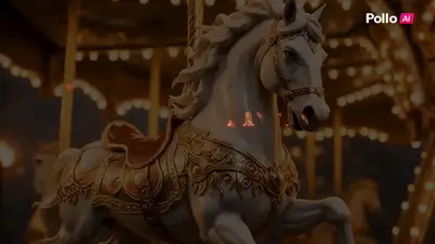 Carousel Horse to Dragon Transformation Video Prompt
