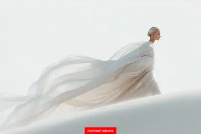 Woman in Ribbons Desert Wind