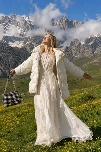High-Fashion Editorial in Alpine Meadow