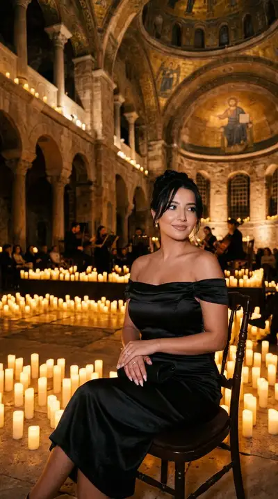 Candlelit Classical Concert Editorial Portrait