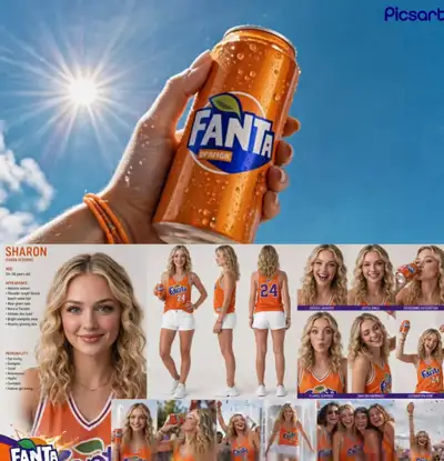 Fanta-style soda commercial through a lively city and night market