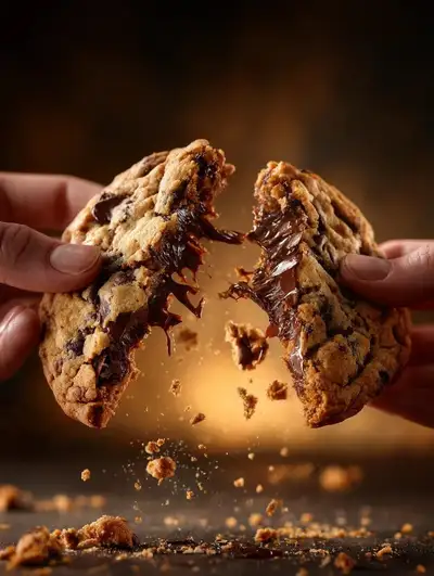 Five-photo series of gooey food pulls and cheese stretches