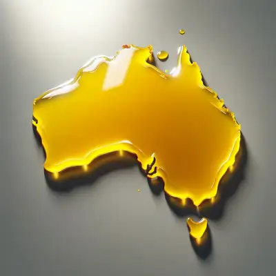 Photorealistic Liquid Spill Continent Map
