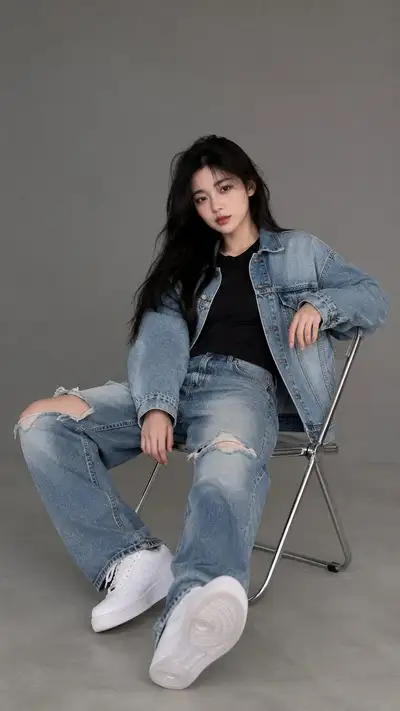 Ultra-Realistic Studio Fashion Portrait