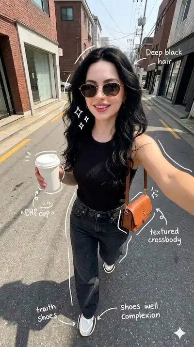 Casual Urban Selfie Scene Prompt