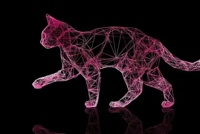 Low Poly Wireframe Model Prompt