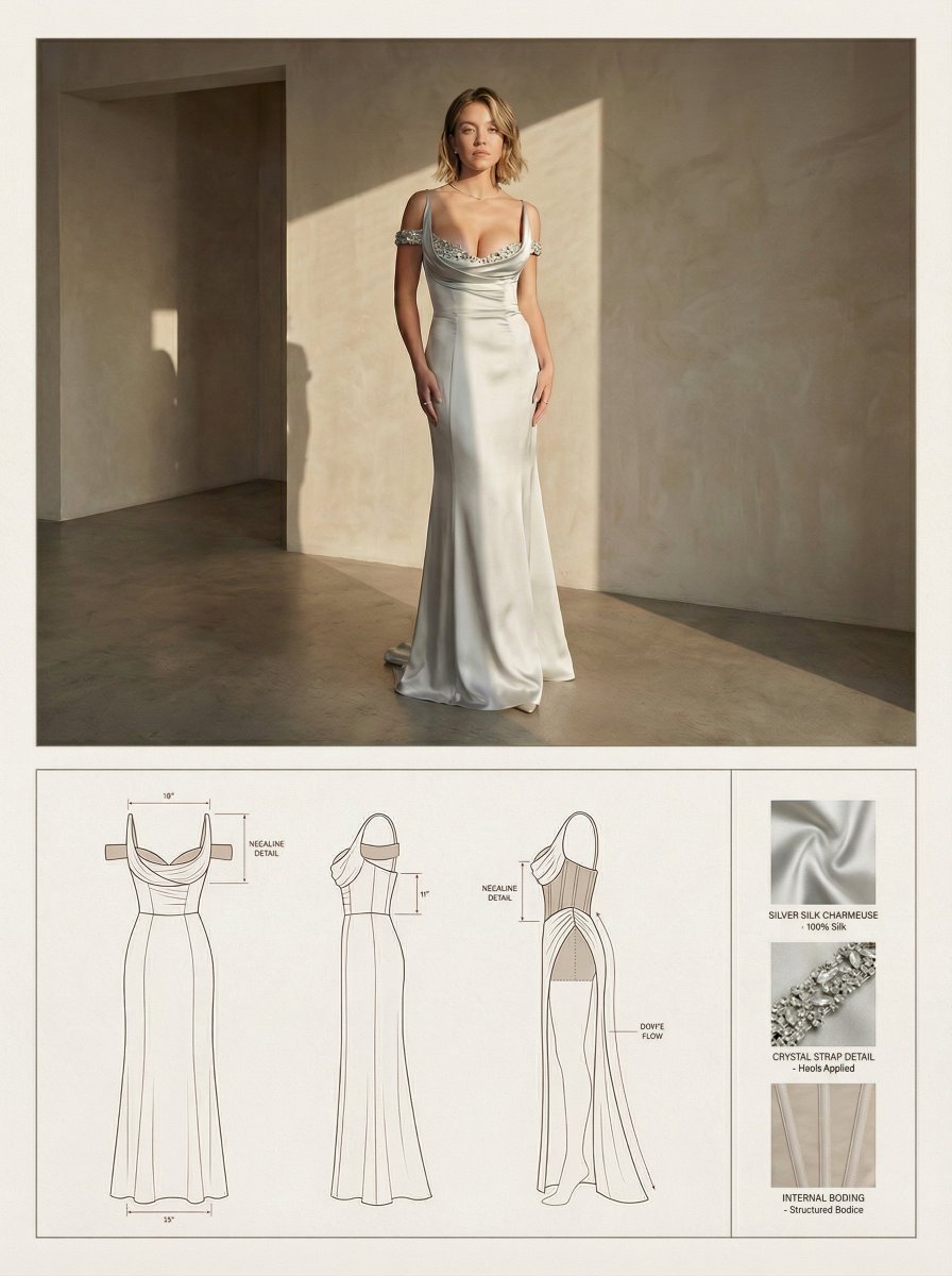 Product Design Catalog Layout Generator with Technical Specifications