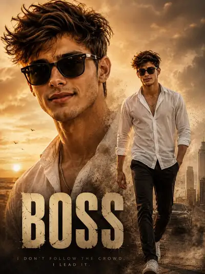 由照片生成的BOSS多重曝光电影感海报