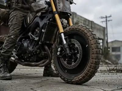 Cinematic Biker Tracking Shot