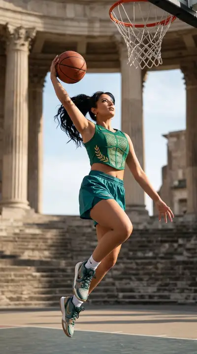 Ultra-Premium Roman-Inspired Basketball Campaign Photo