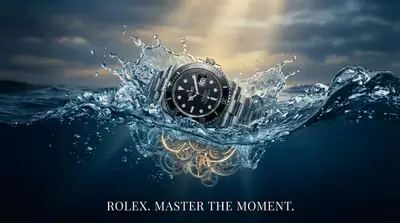 Conceptual advertising template using bold visual metaphors