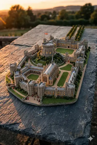 Windsor Castle Miniature 3D Model