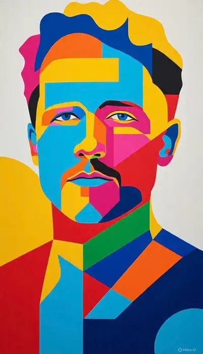 Geometric Pop Art Portrait Prompt