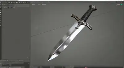 3D Sword Modeling with Fluid Simulation