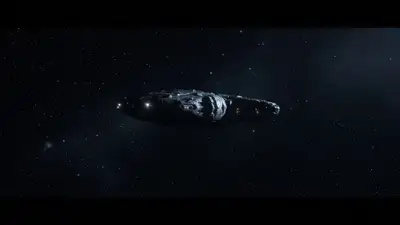 Derelict Spaceship Cinematic Approach