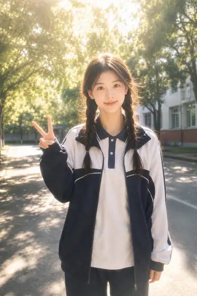 Realistic Campus Portrait with Identity Reference