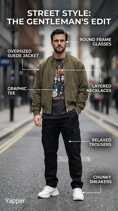 Modern Streetwear Fashion Editorial Infographic