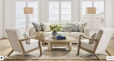 Replace Furniture in Living Room Image