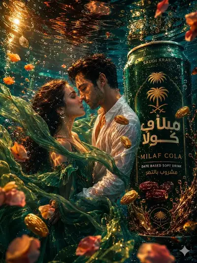 Ultra Cinematic Underwater Luxury Cola Fantasy