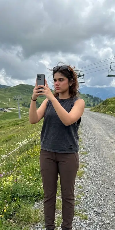 Mountain Trail Candid Photo with Identity Lock
