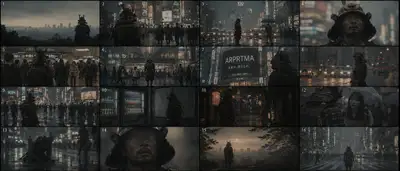 Samurai in Modern Tokyo Storyboard