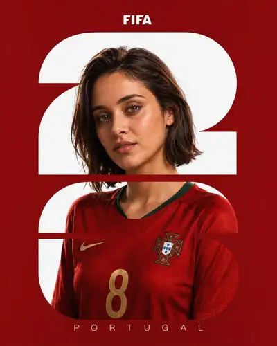 FIFA player poster JSON prompt template with face reference