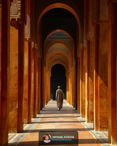 Moroccan Man in Marrakesh Alley