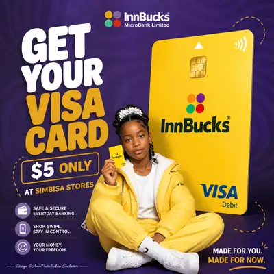InnBucks Visa Card ecommerce advertisement poster