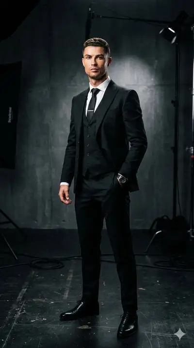 Dual-Scene Celebrity Studio Photoshoot Prompt