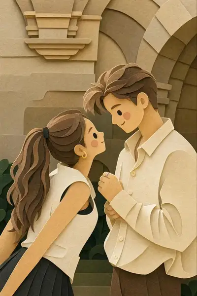 Layered Paper-Cut Illustration Prompt