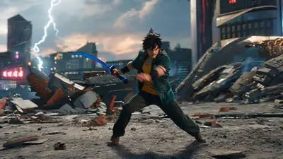 Anime Hero Charge with Whip-Pan and Shockwaves