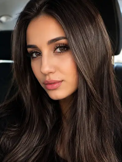 Luxury Car Beauty Selfie Portrait