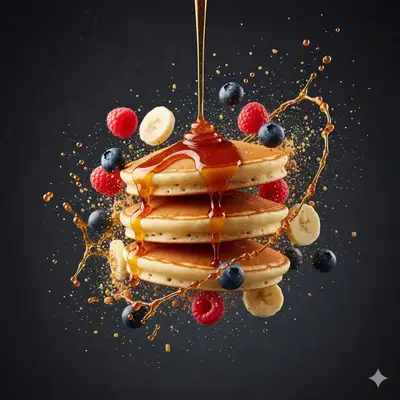 Hyper-Dynamic Commercial Food Shot Prompt