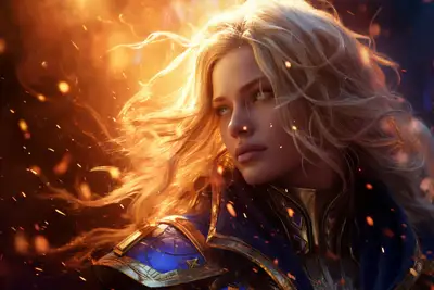 Warcraft-Inspired Character Wallpaper Prompt