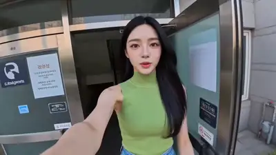 Video vlog selfie autentico de folga com dialogo em coreano