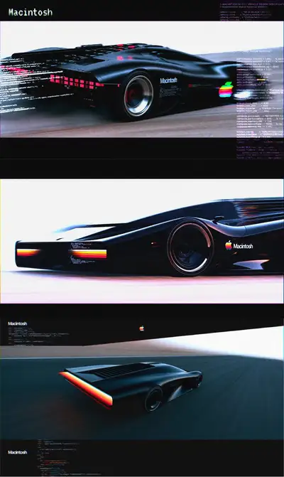 Macintosh Hypercar Concept (Midjourney)
