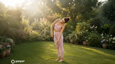 16-Step Morning Yoga Storyboard Prompt