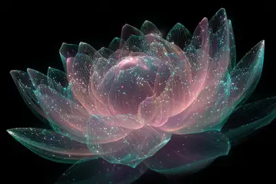 Iridescent Quantum Fractals Art Prompt