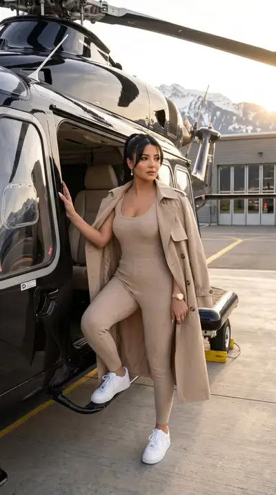 Helicopter Exit Fashion Prompt