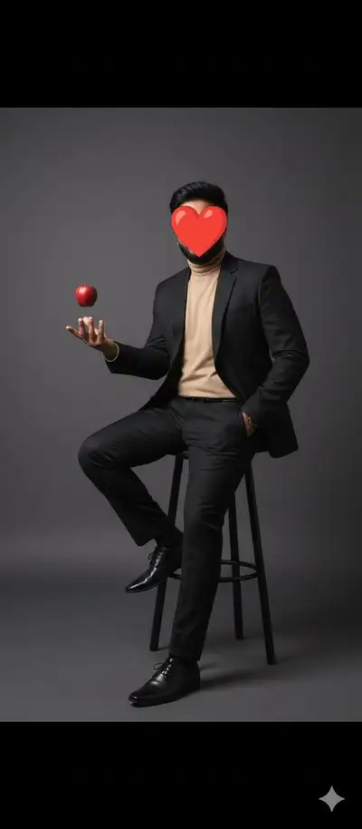Full-Body Portrait with Apple Toss
