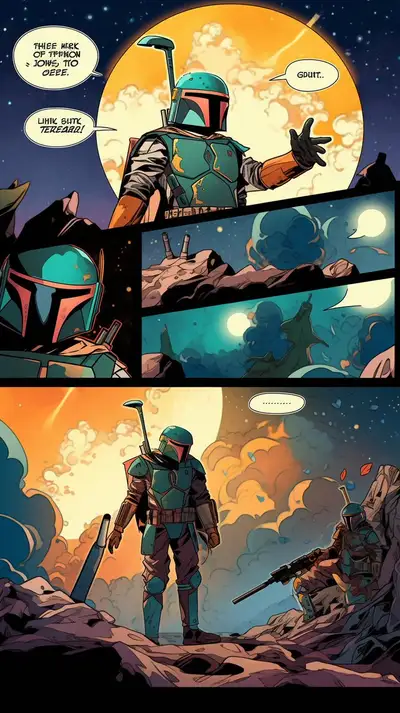 Comic Page with Vignettes and Dialogues