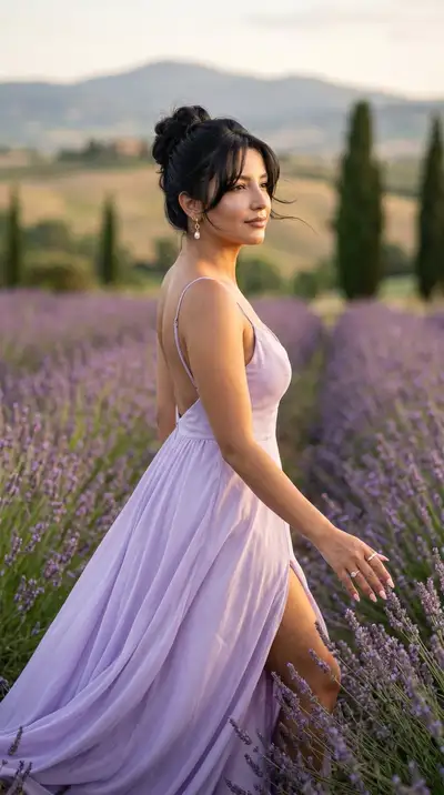 Tuscany Lavender Field Editorial Photo Prompt