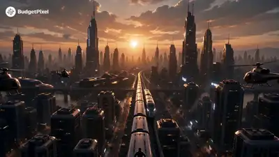 Hollywood Action Sequence in Futuristic Megacity