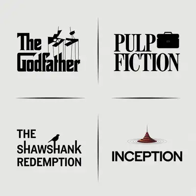 Minimalist Four-Quadrant Film Icons Design