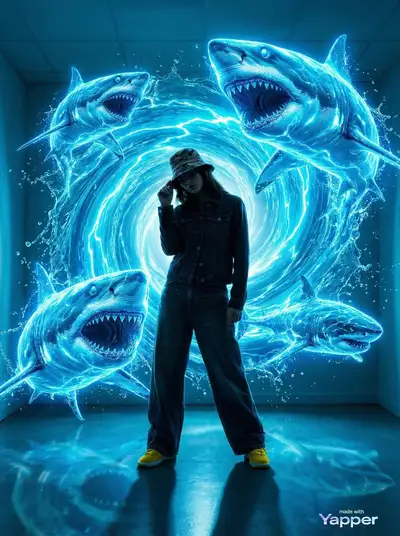 Urban Fantasy Water Shark Summon